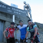 Emotional and triumphant at the top of the Tourmalet